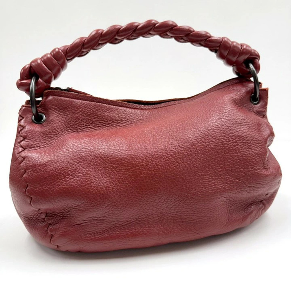 Bottega Veneta Hobo Bag Red Leather